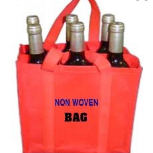 Wine bag with 6 compartments